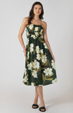 Palm Blossom Midi Dress