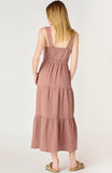 Rose Gauze Maxi Dress