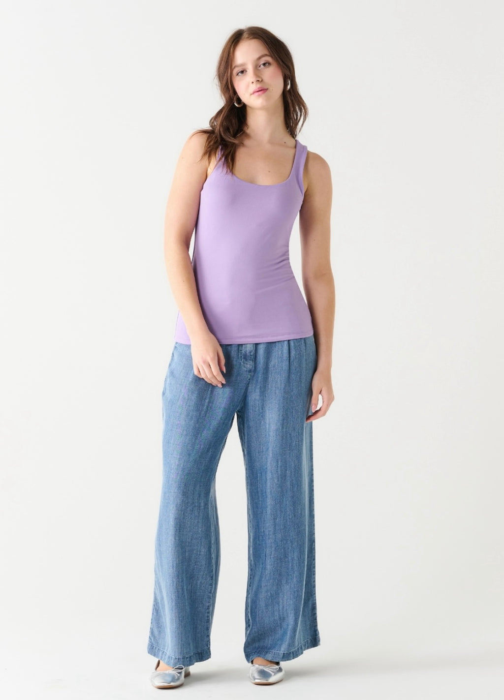 Lavender Square Neck Cami