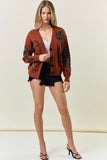 Rust Tiger Cardigan