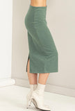 Sage Midi Sweater Skirt