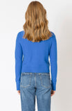 Sapphire Blue Cropped Cardigan