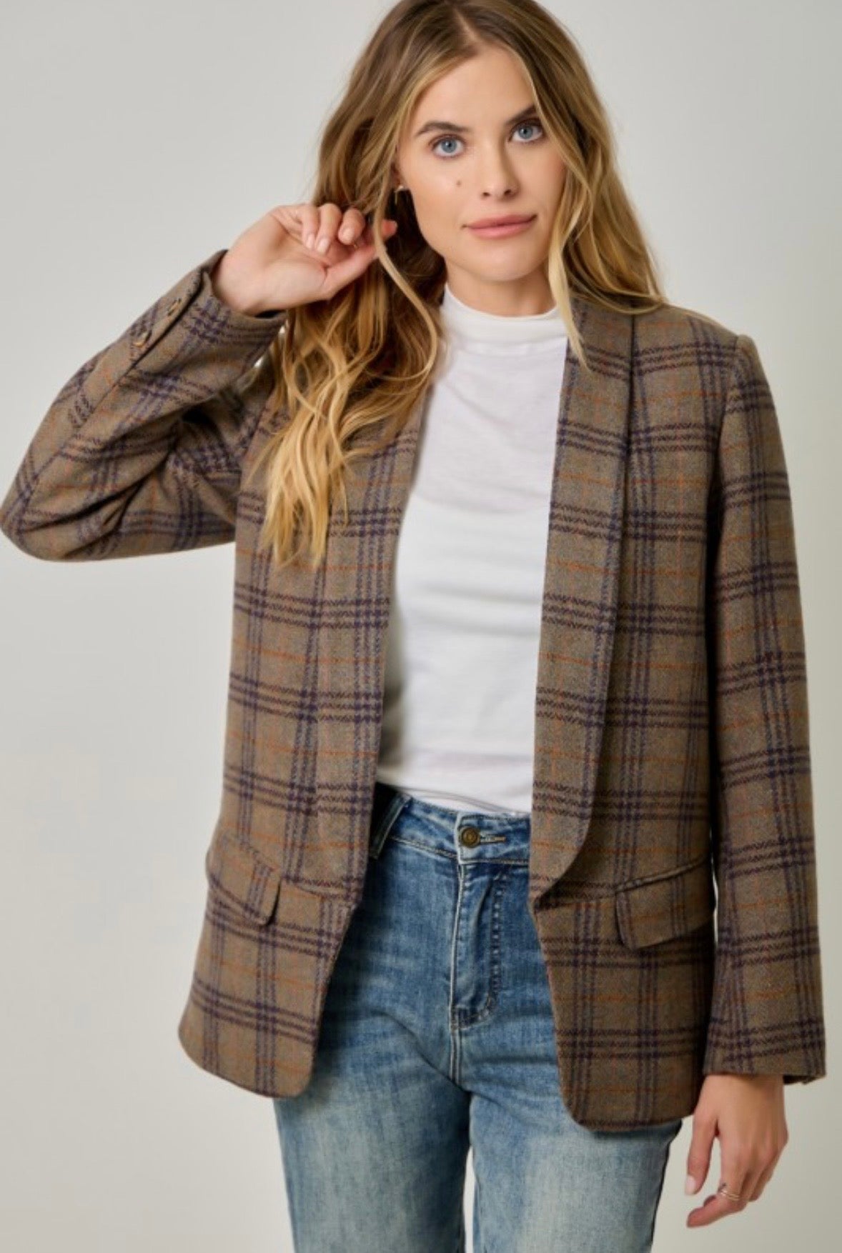 Sophie Plaid Blazer