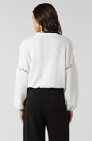 Ecru Textured Peasant Top