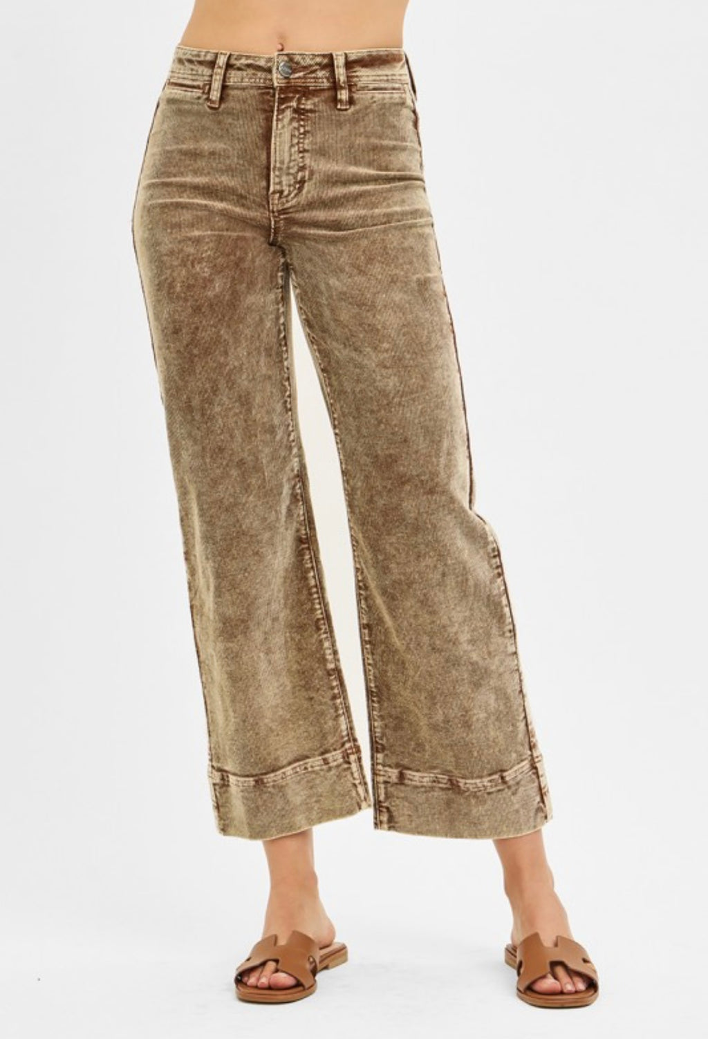 Mocha Corduroy Wide Leg