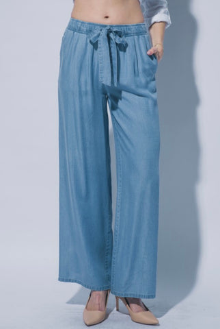 Belted Wide Leg Pants