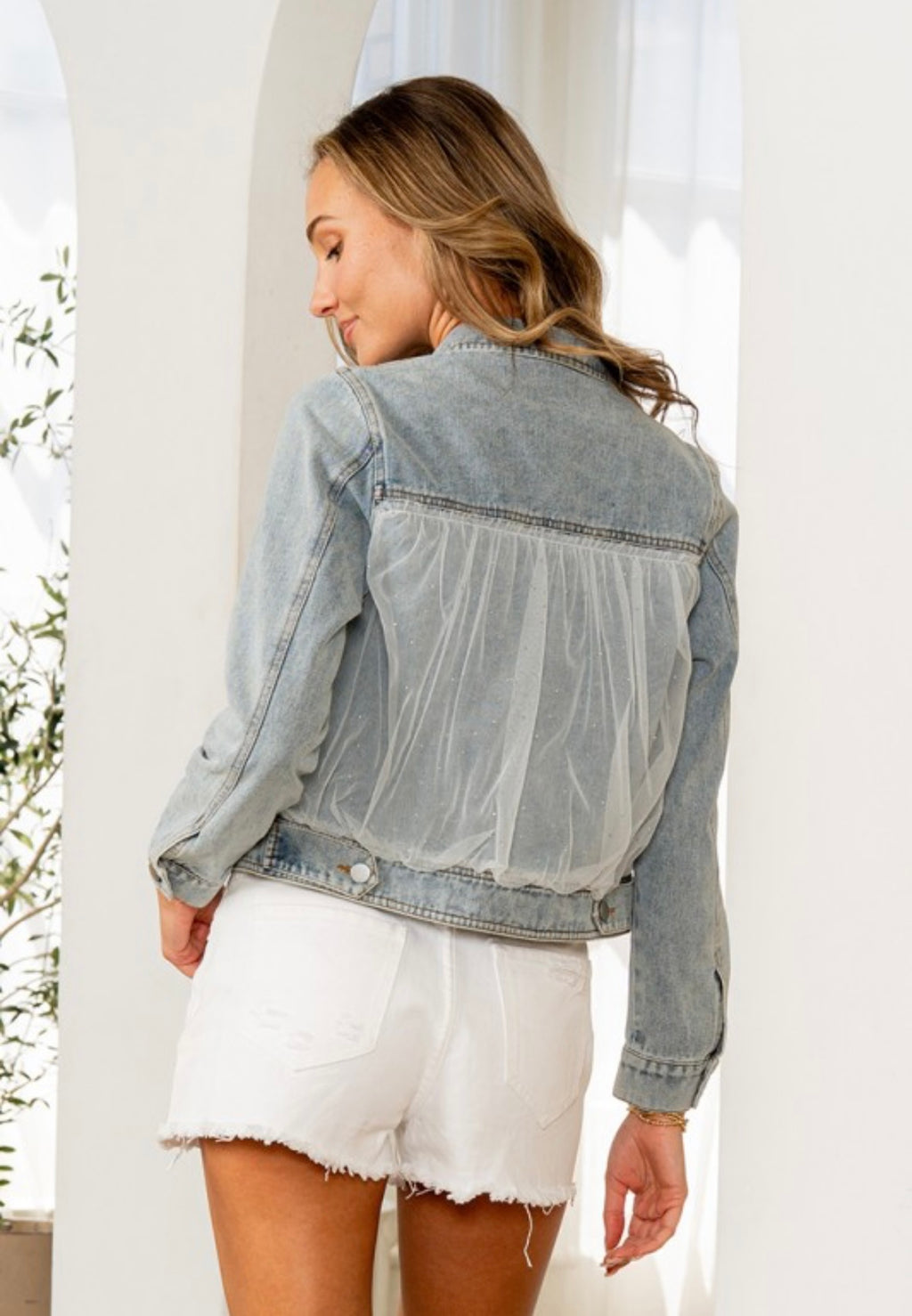 Tulle Denim Jacket