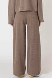 Mocha Ribbed Wide Leg Pants