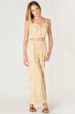 Linen Palm Wide Leg Pants