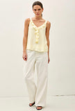 Lemon Ruffle Tank