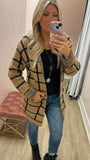 Camel Hooded Cardigan