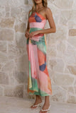 Multi-Watercolor Dress