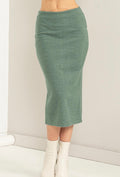 Sage Midi Sweater Skirt