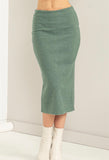Sage Midi Sweater Skirt