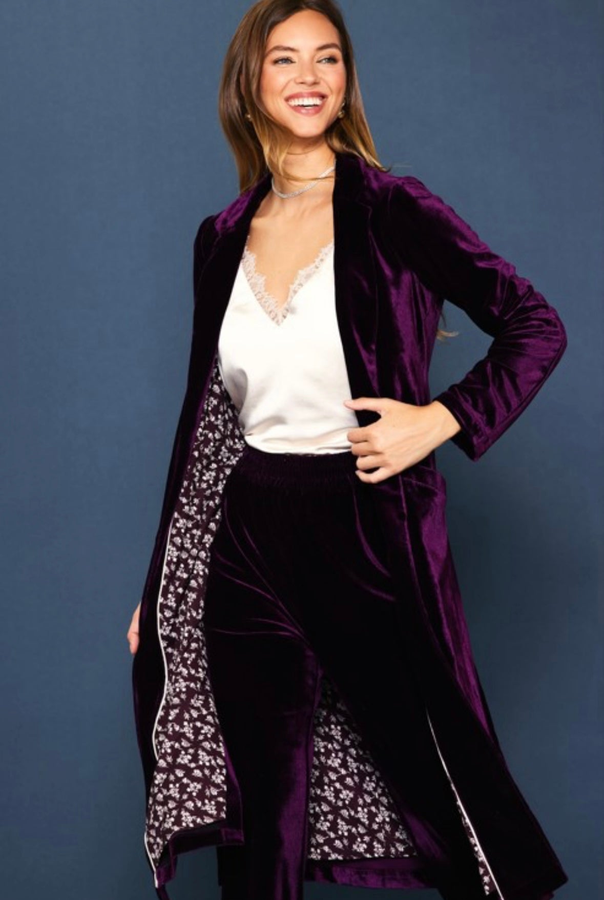 Plum Velvet Jogger
