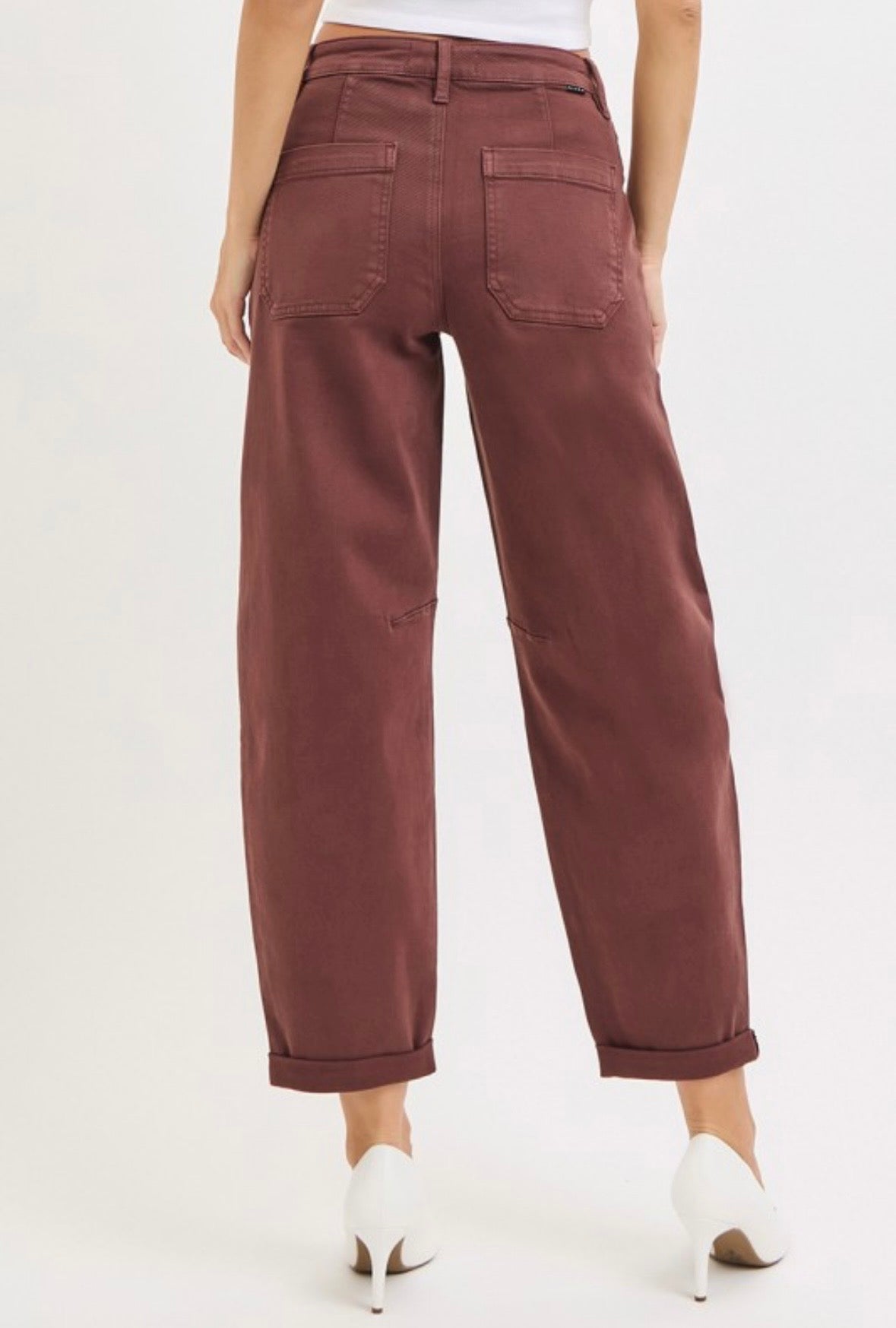 Brown Barrel Jeans