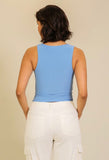 Blue Asymmetric Tank
