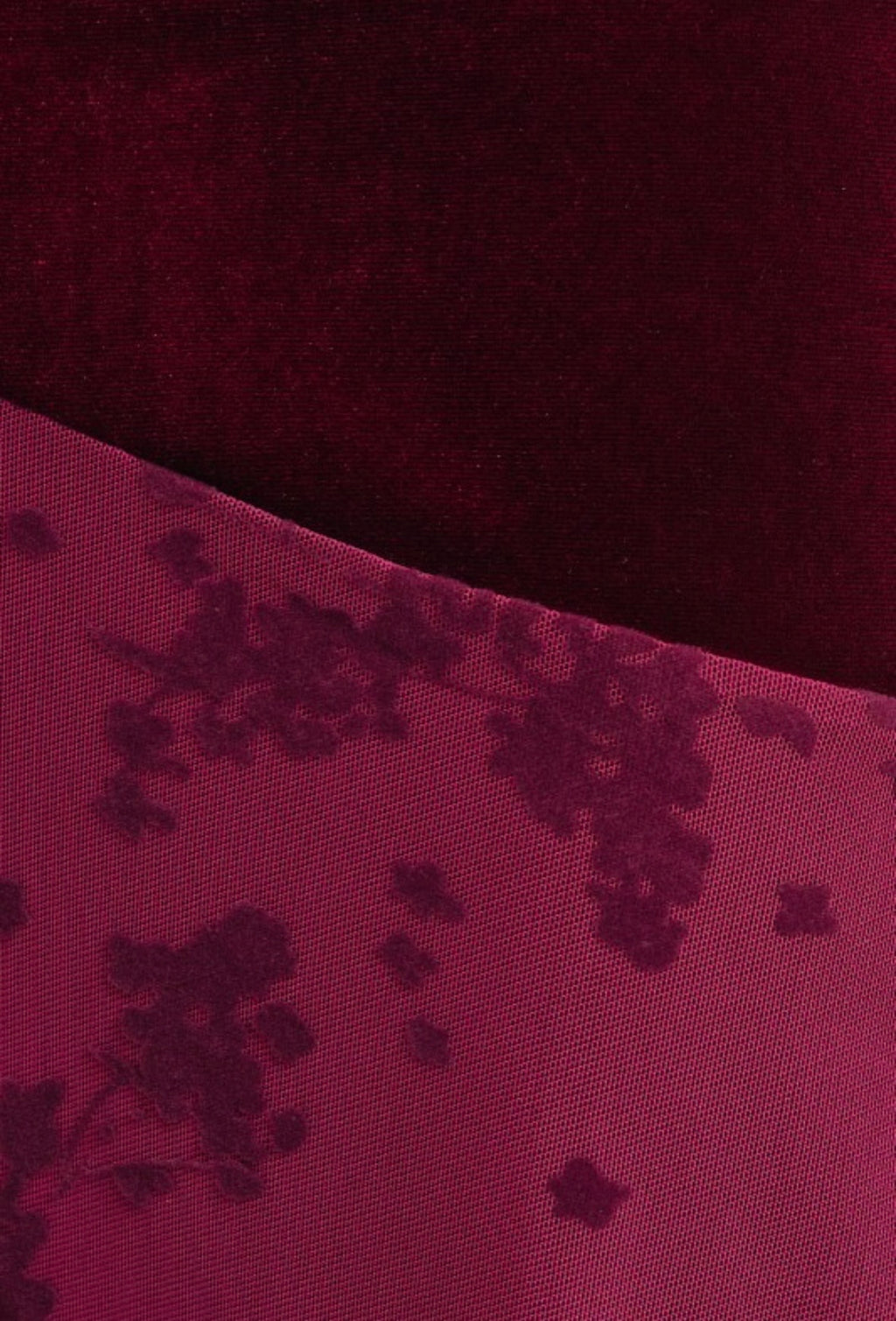 Ruby Velvet Contrast Dress