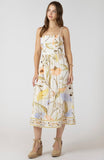 Vintage Garden Linen Dress