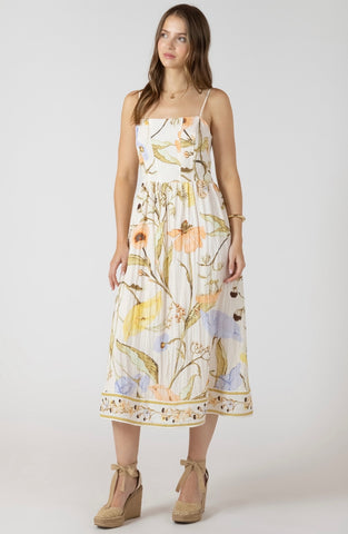 Vintage Garden Linen Dress