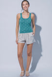 Teal Polka Dot Tank