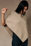 Oatmeal Knit Poncho Sweater