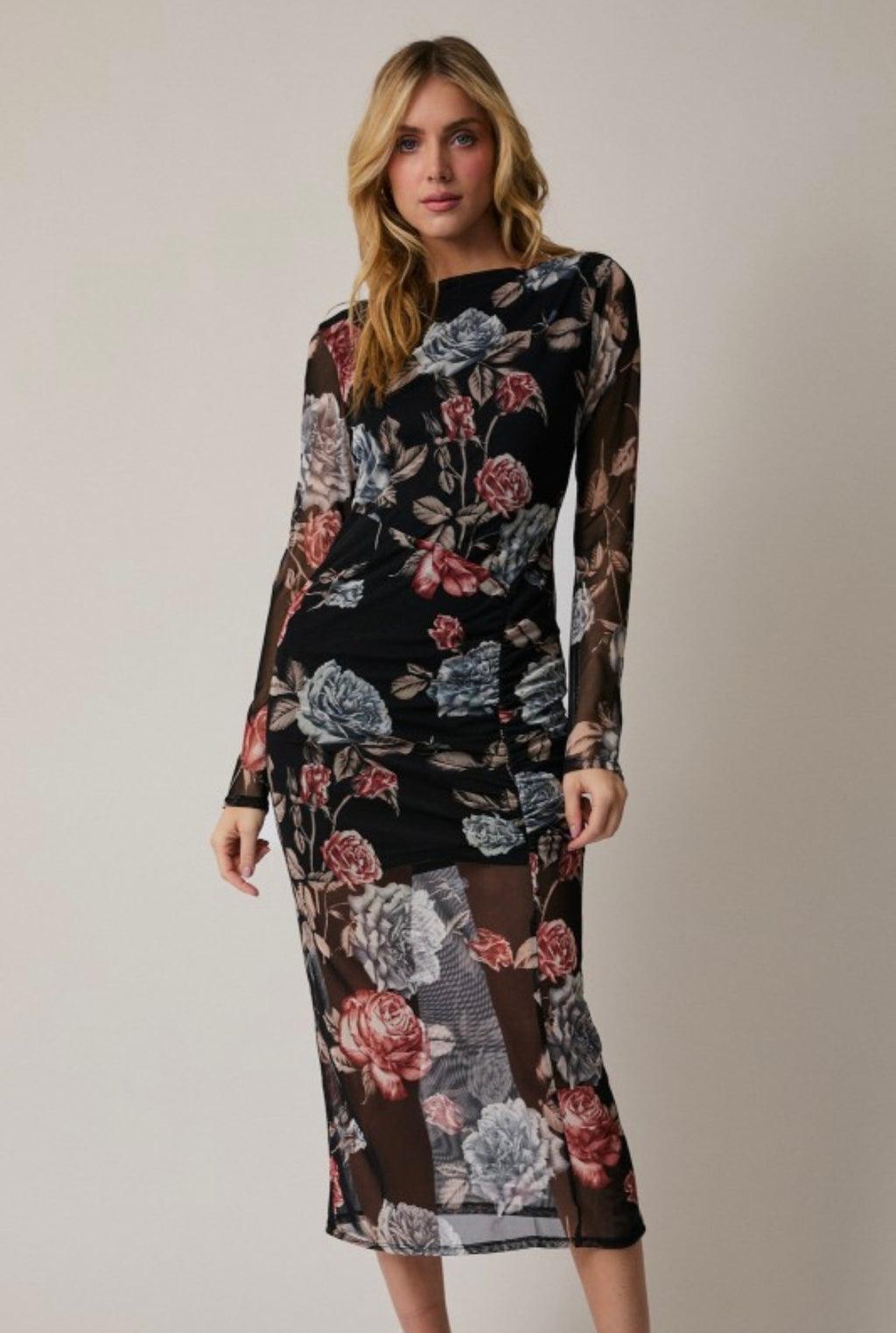 Floral Sheer Dress