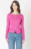 Orchid Ribbed Button Down