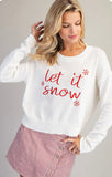 White Let It Snow Sweater