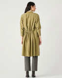 Olive Canvas Trench Coat