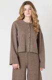 Mocha Ribbed Cardigan