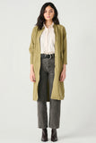 Olive Canvas Trench Coat