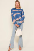 Blue Tiger Long Hair Sweater