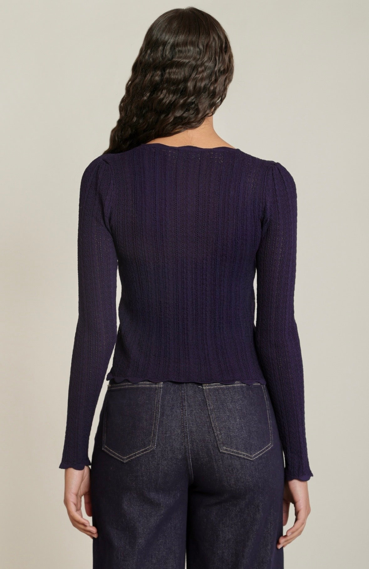 Navy Knit Henley