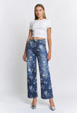 Floral Wide Leg Jeans