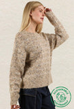 Oatmeal Wave Stripe Sweater