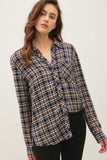 Blue Plaid Button Down Shirt