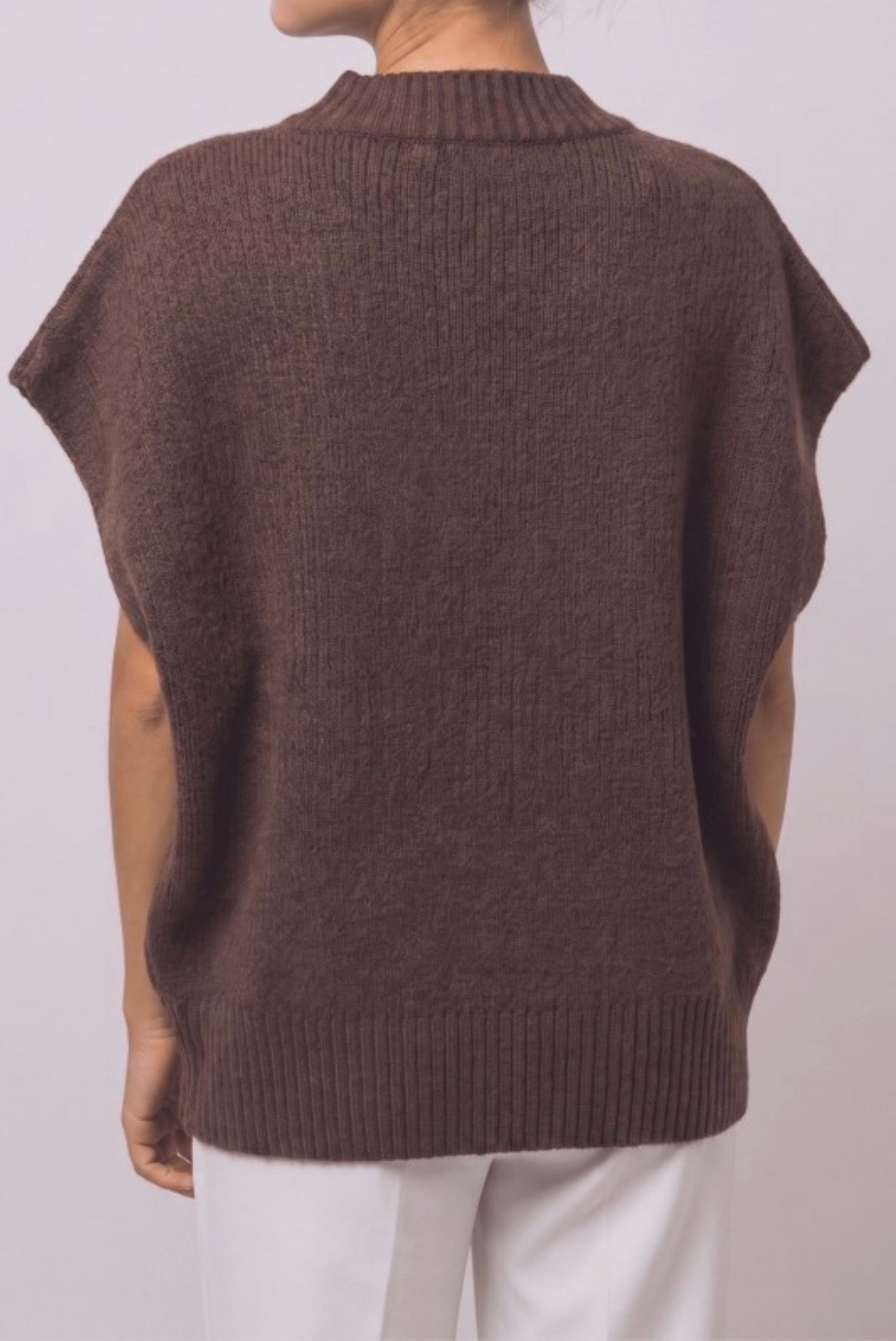 Brown Oversized Cardigan