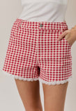 Red Gingham Shorts