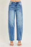 Collette Embroidered Barrel Jeans