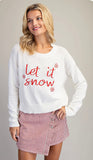 White Let It Snow Sweater