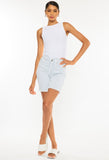 White Stripe Bermuda Shorts