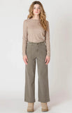 Olive Wide Leg Jeans