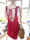 Red Crochet Dress