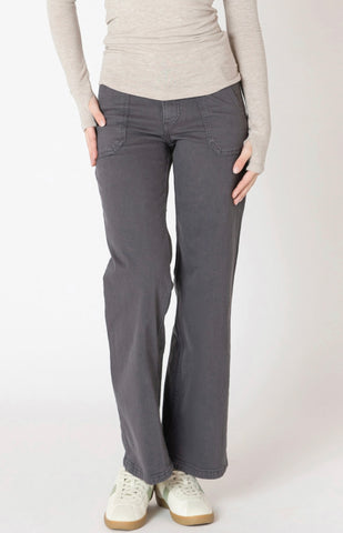 Charcoal Wide Leg Jeans