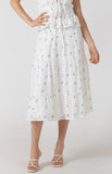 Dainty Roses Midi Skirt
