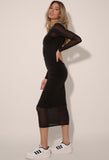 Black Sheer Bodycon Dress