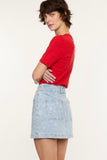 Floral Jean Skirt