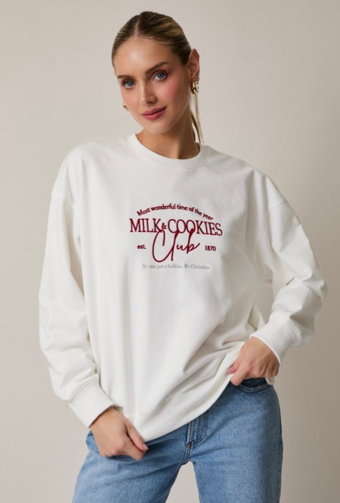 White Milk & Cookies Club Sweatshirt