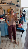 Brown Barrel Jeans